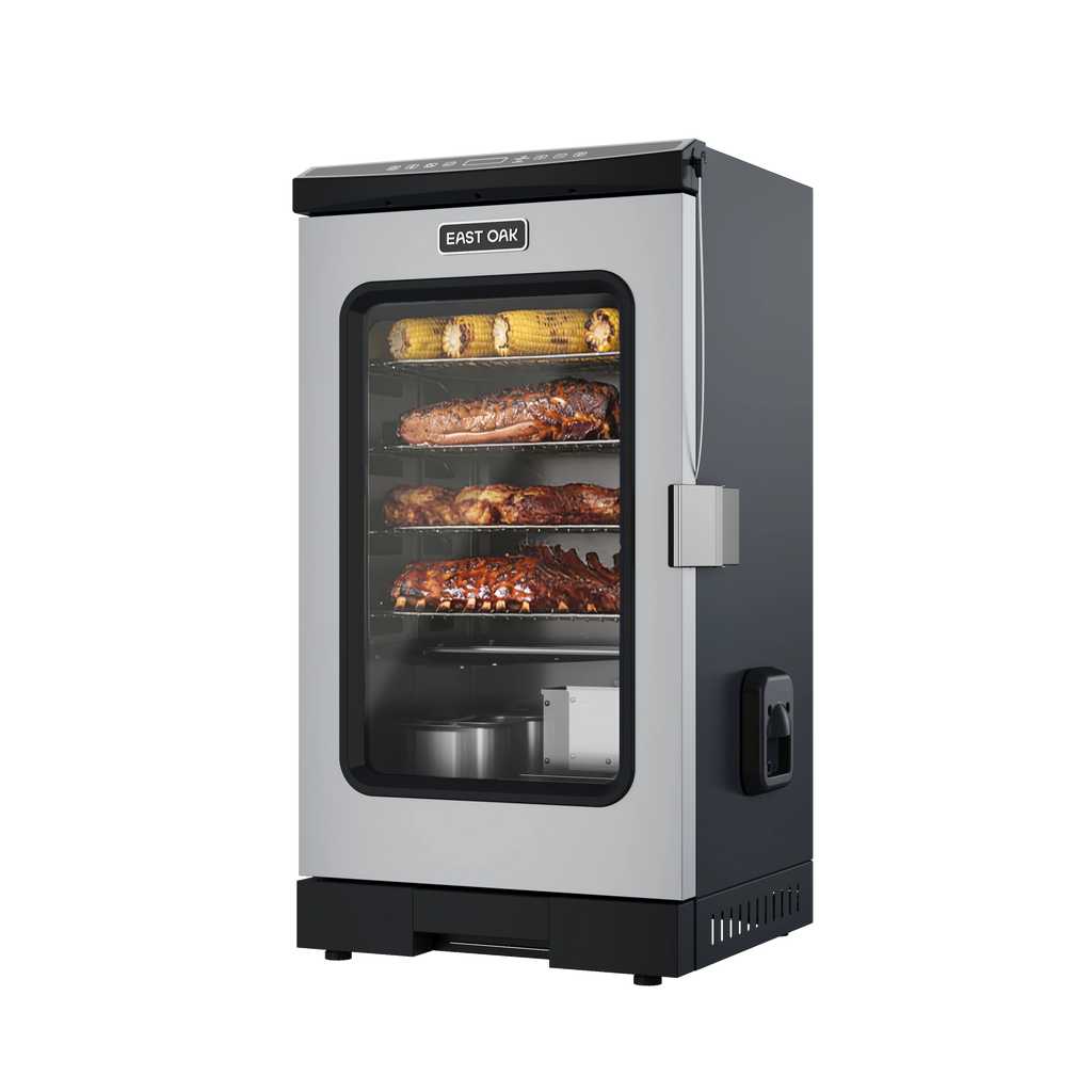 30-Inch Electric Smoker with Glass Door（Silver Version）