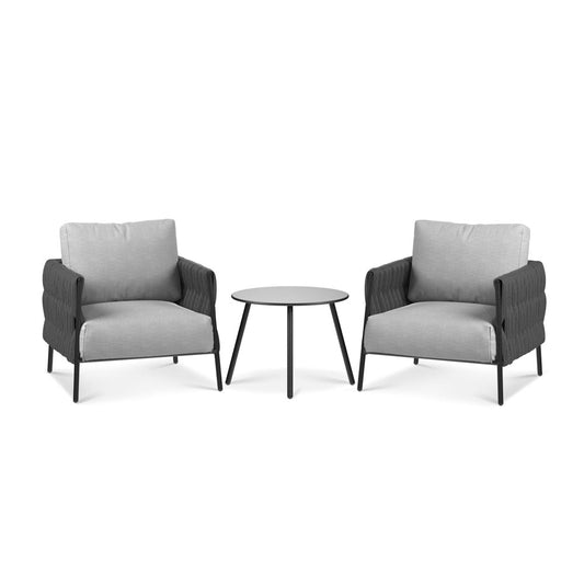 Life Chatter 3-Piece Patio Conversation Furniture Set