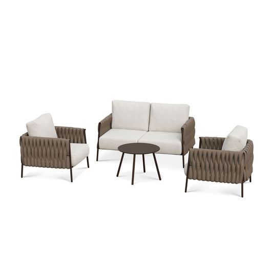Life Chatter 4-Piece Outdoor Loveseat Set