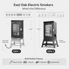 30-Inch Electric Smoker with Glass Door（Grey）