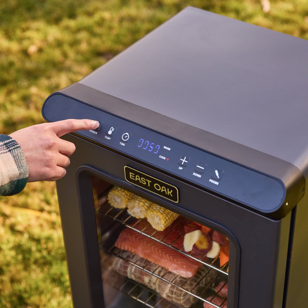 RIDGEWOOD 30-In Electric Smoker with Window & Stand