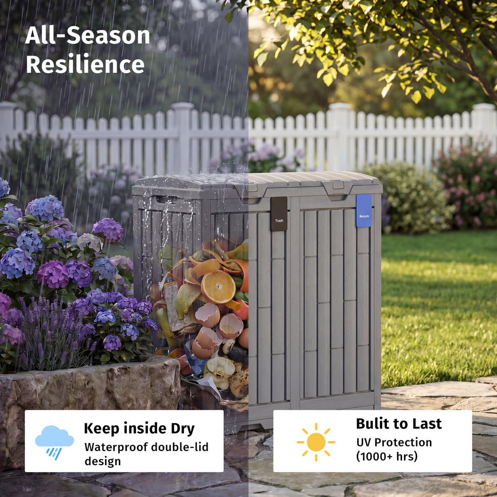 76 Gallon Outdoor Trash Can