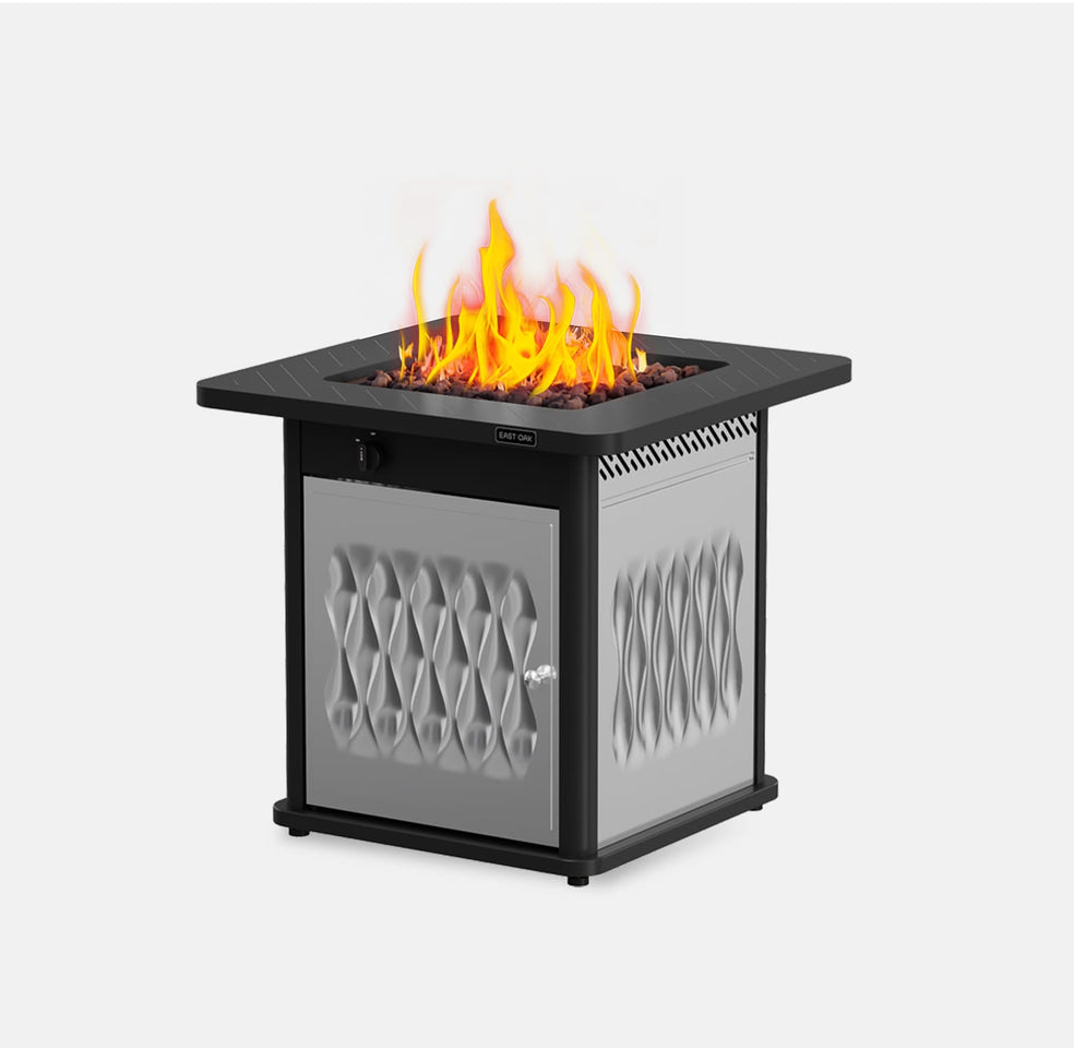 BRAZI 28-Inch Steel Fire Pit Table (50,000 BTU)