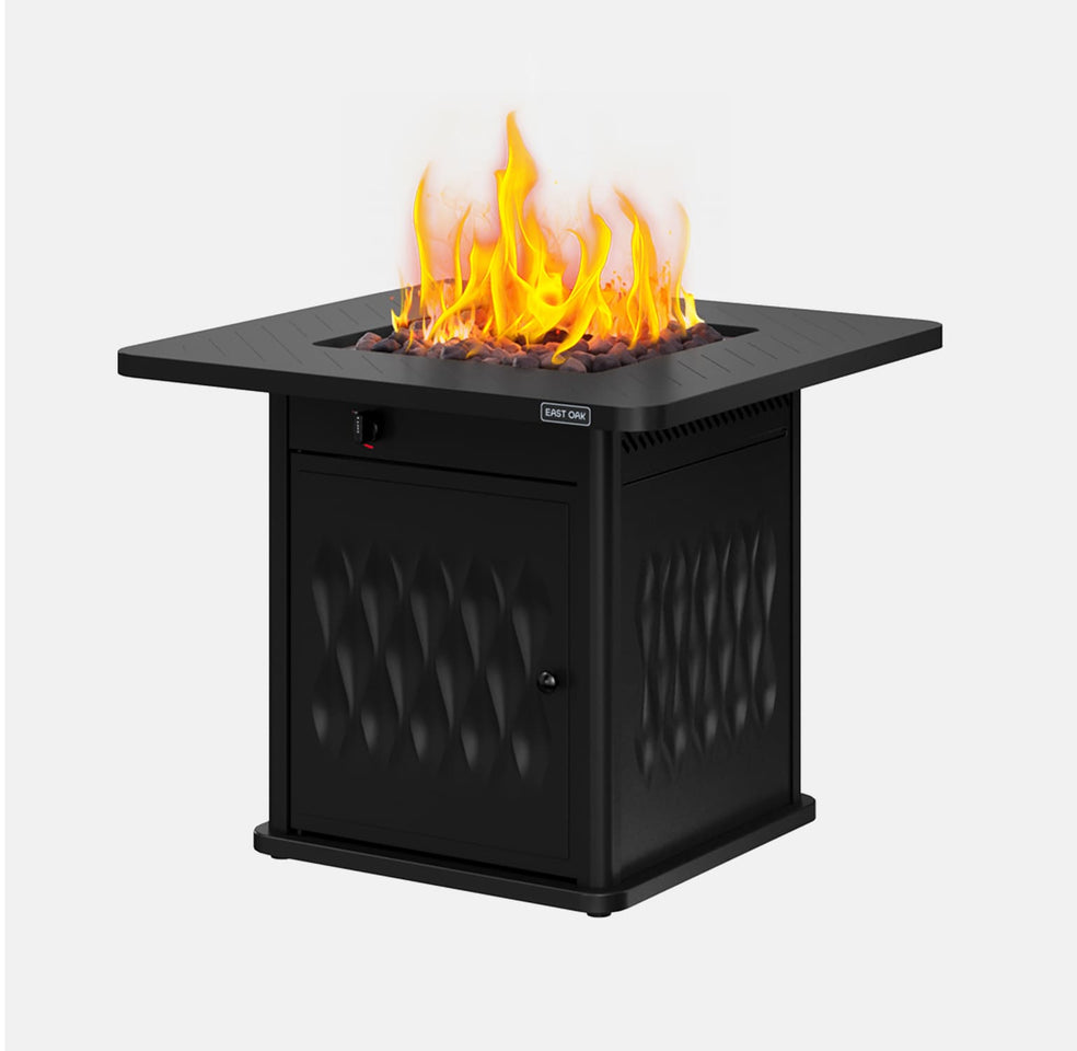 BRAZI 28 Inch Metal Fire Pit Table (50,000 BTU)