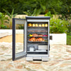 30-Inch Electric Smoker with Glass Door（Grey）