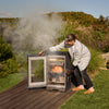 30-Inch Electric Smoker with Glass Door（Grey）